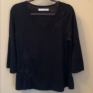 Black long sleeve top